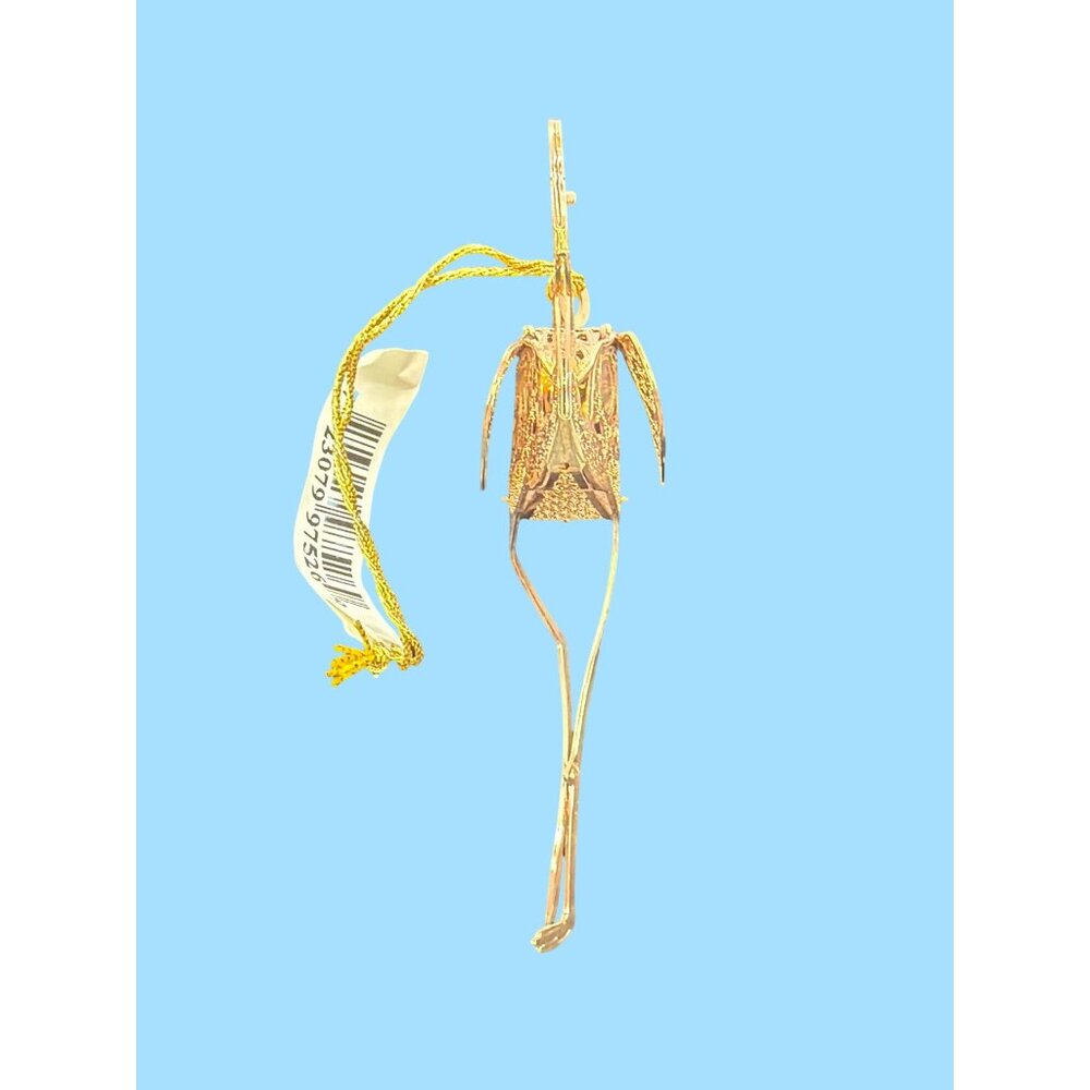 VTG Baldwin Flamingo Ornament 3D Tropical Collection Rose Gold Metal Filigree - Picture 5 of 11